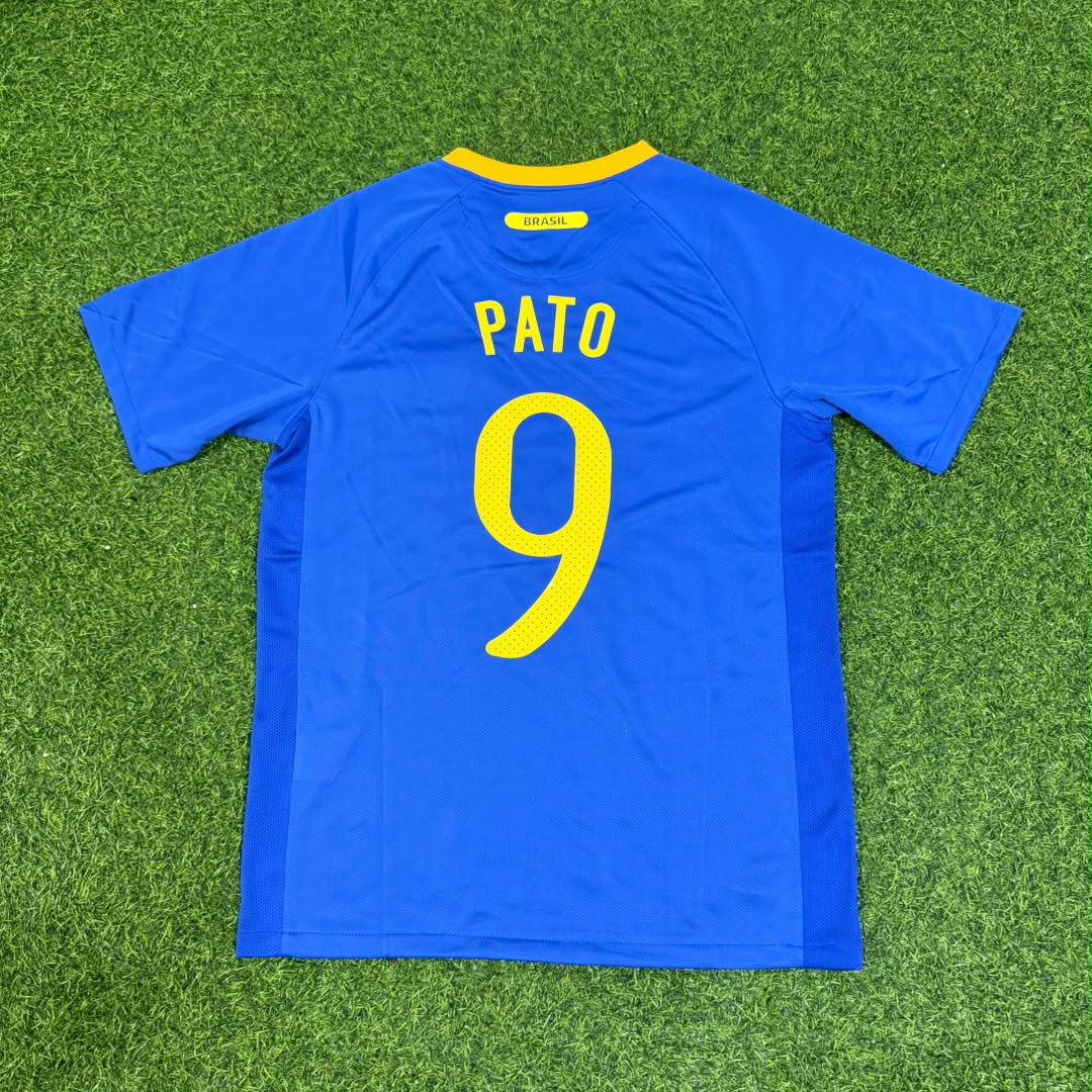 Alexandre Pato Brazil 2010 World Cup Retro Blue Jersey Trikot