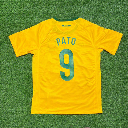 Alexandre Pato Brazil 2010 World Cup Retro Yellow Jersey Trikot
