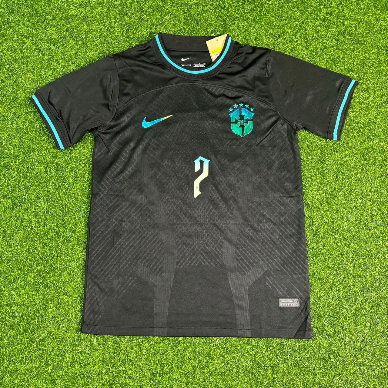Alexandre Pato Brazil Black Iconic Retro Football Jersey