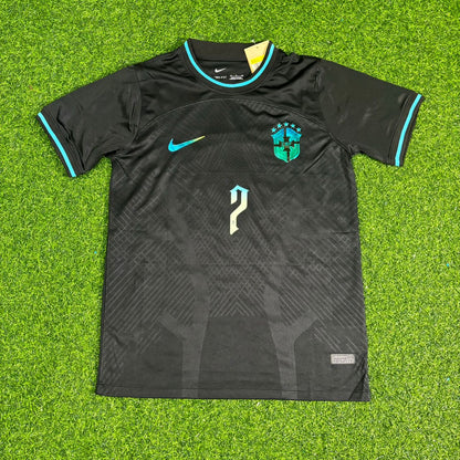 Alexandre Pato Brazil Black Iconic Retro Football Jersey