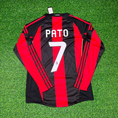 Alexandre Pato AC Milan 2010-2011 Home Long Sleeve Retro Football Jersey