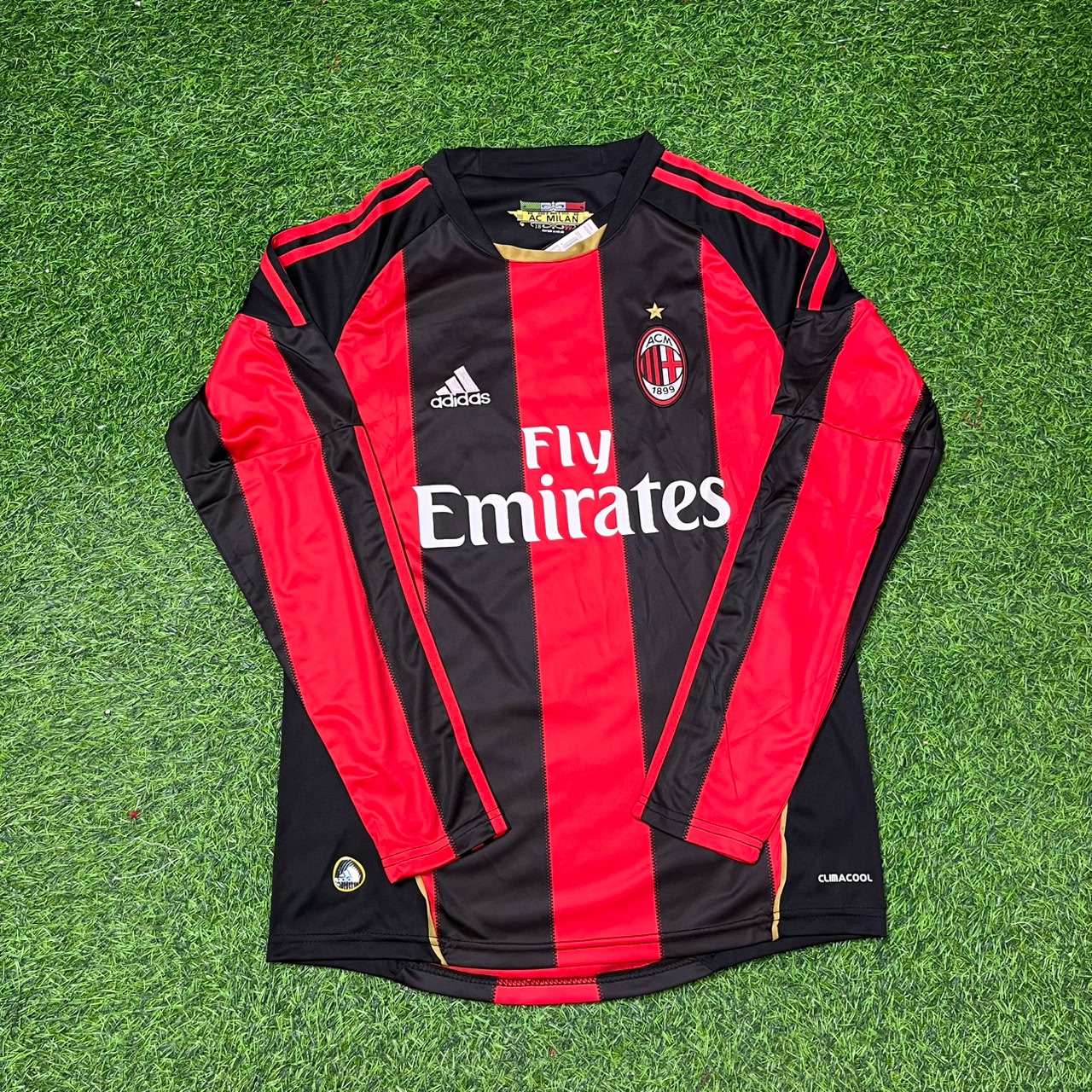 Alexandre Pato AC Milan 2010-2011 Home Long Sleeve Retro Football Jersey