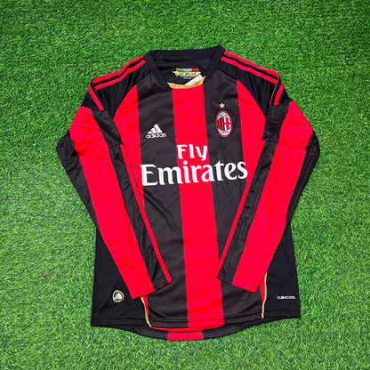 Alexandre Pato AC Milan 2010-2011 Home Long Sleeve Retro Football Jersey