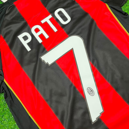 Alexandre Pato AC Milan 2010-2011 Home Long Sleeve Retro Football Jersey