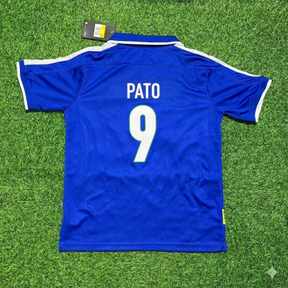 Alexandre Pato Brazil Blue Retro Football Jersey