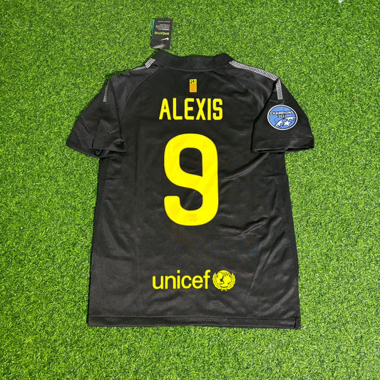 Alexis Sanchez Noir Barcelone 2011/12 Kit Rétro Maillot Maillot Trikot Maglia