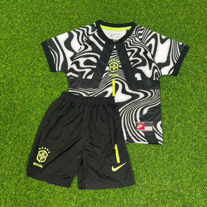 Alisson Becker Brazil 2026 World Cup Goalkeeper Kids Football Jersey