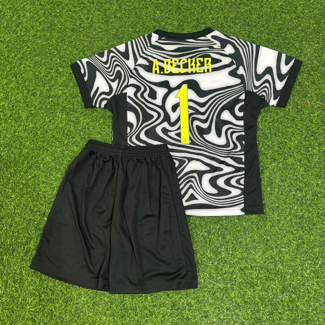 Alisson Becker Brazil 2026 World Cup Goalkeeper Kids Football Jersey