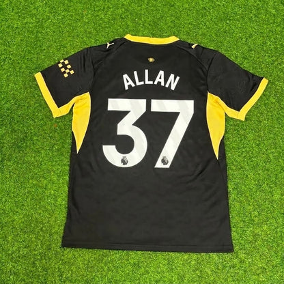 Allan #37 Manchester City Away Black New Season 2027 Jersey Trikot Maillot Soccer Shirt