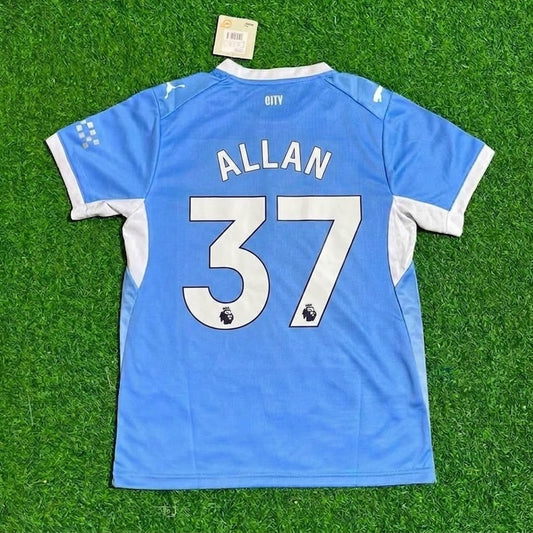 Allan #37 Manchester City 2026-27 Home New Season Jersey Trikot Maillot Soccer Shirt