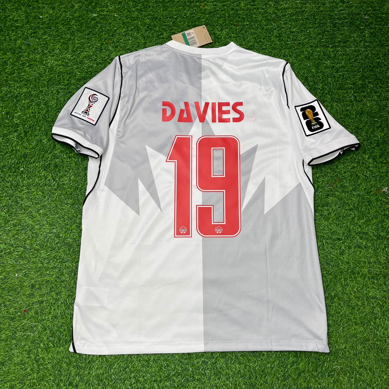 Alphonso Davies Canada 2026 World Cup Away White Football Jersey