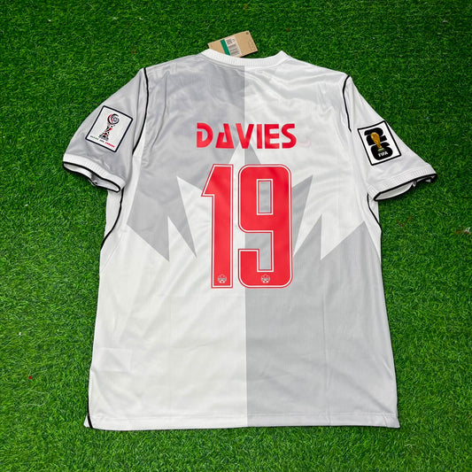Alphonso Davies Canada 2026 World Cup Away White Football Jersey