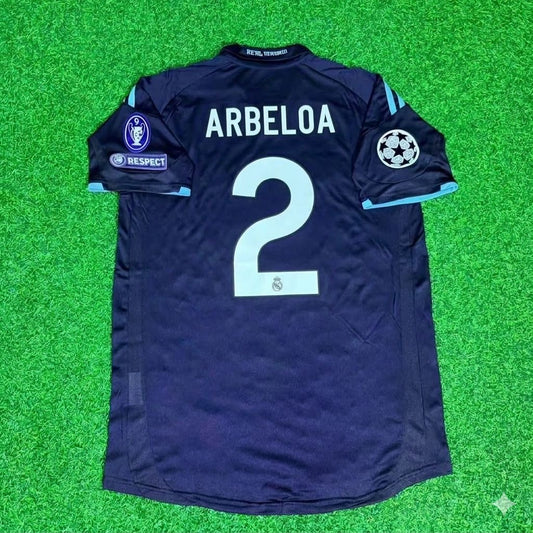 Álvaro Arbeloa 2- Real Madrid 2009/2010 Away Retro Football Jersey Kit