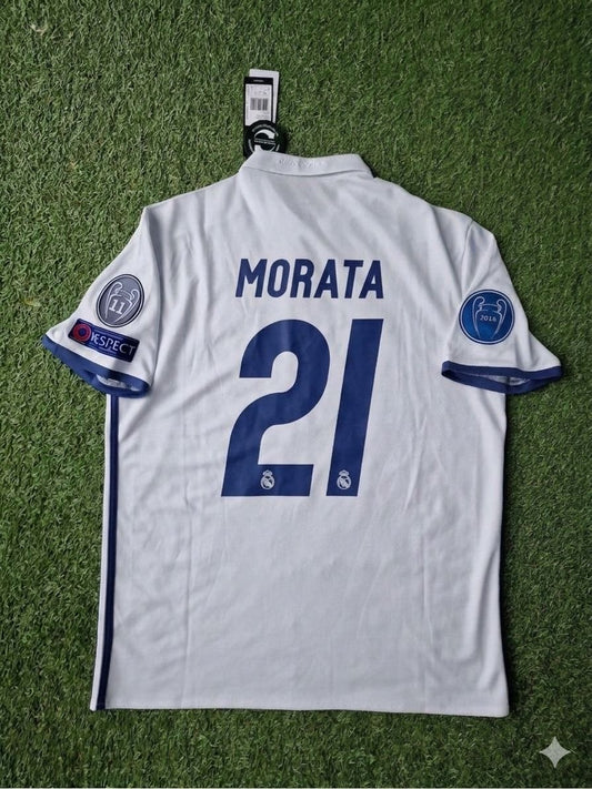 Alvaro Morata 21- Madrid 2018 Retro Jersey Trikot Maillot Soccer Shirt