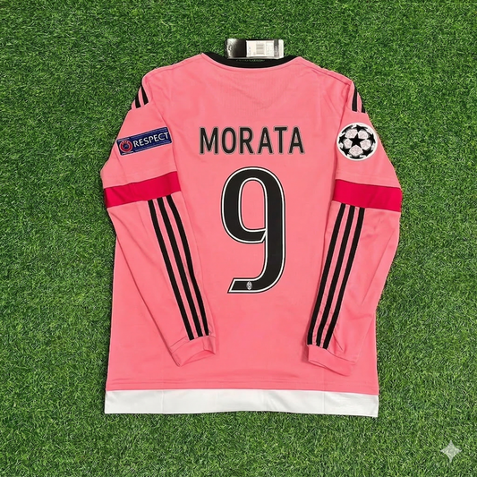 Alvaro Morata Juventus Pink Retro 2015-2016 Pink Jersey Trikot