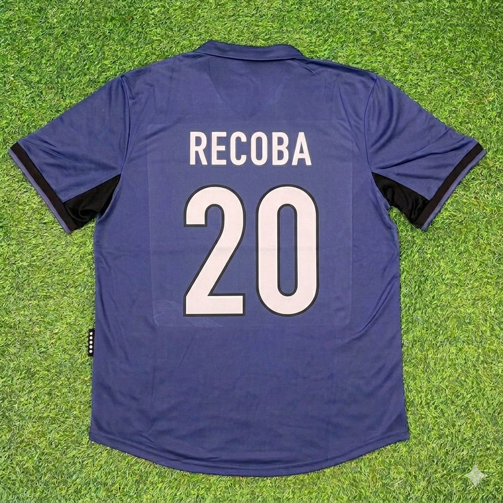 Álvaro Recoba #20 Inter Milan 1998-1999 Home Retro Football Jersey