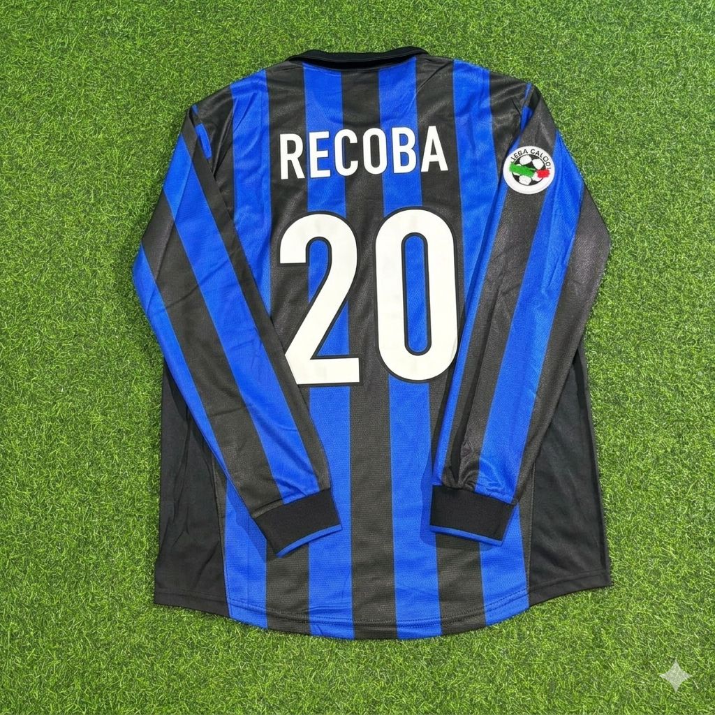 Alvaro Recoba - Inter 1998 1999 Retro Jersey Trikot Maillot Maglia Soccer Shirt