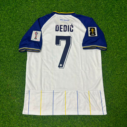 Amar Dedic Bosnia and Herzegovina 2026 World Cup White Football Jersey