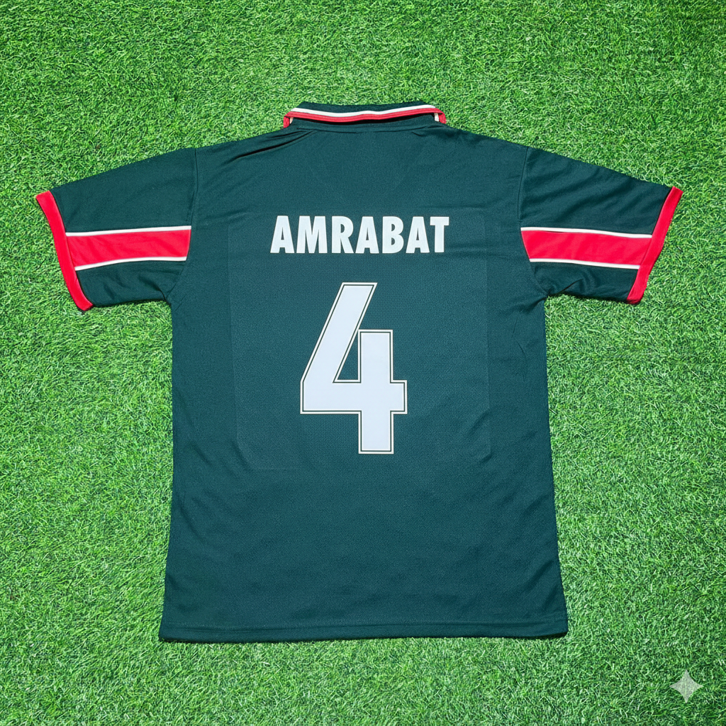 Sofyan Amrabat Morocco Home Retro Football Jersey