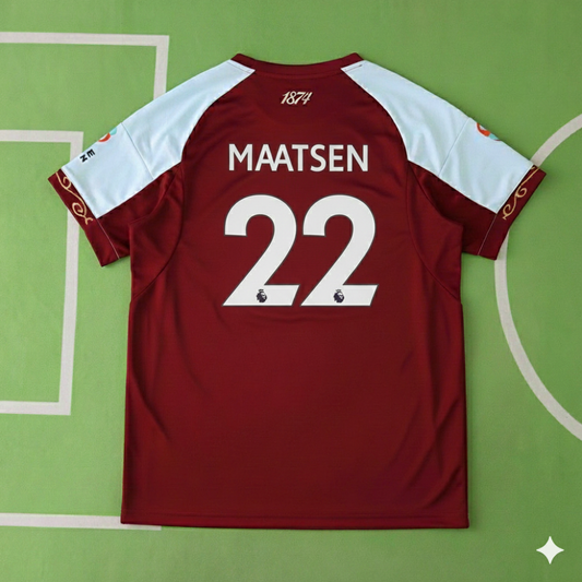 Ian Maatsen 22- Aston Villa 2026 Home New season Jersey Trikot Maillot
