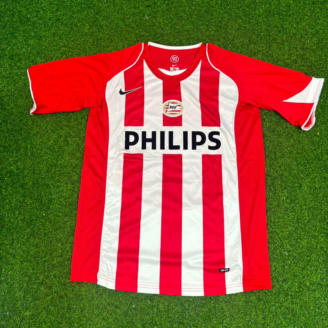 Jan Vennegoor of Hesselink #9 PSV Eindhoven 2004–2005 Home Retro Football Jersey Kit