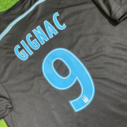 André-Pierre Gignac Olympique Marseille 2014/2015 Season Black Third Retro Kit Jersey Trikot Maillot