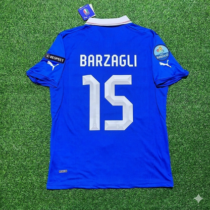 Andrea Barzagli 15 – Italien EM 2012 Retro-Heimtrikot