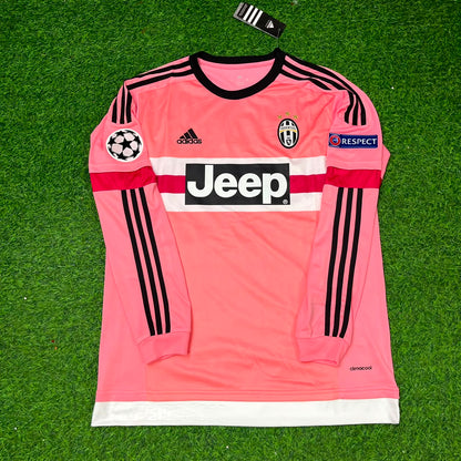 Andrea Barzagli Juventus Pink Retro 2015-2016 Pink Jersey Trikot