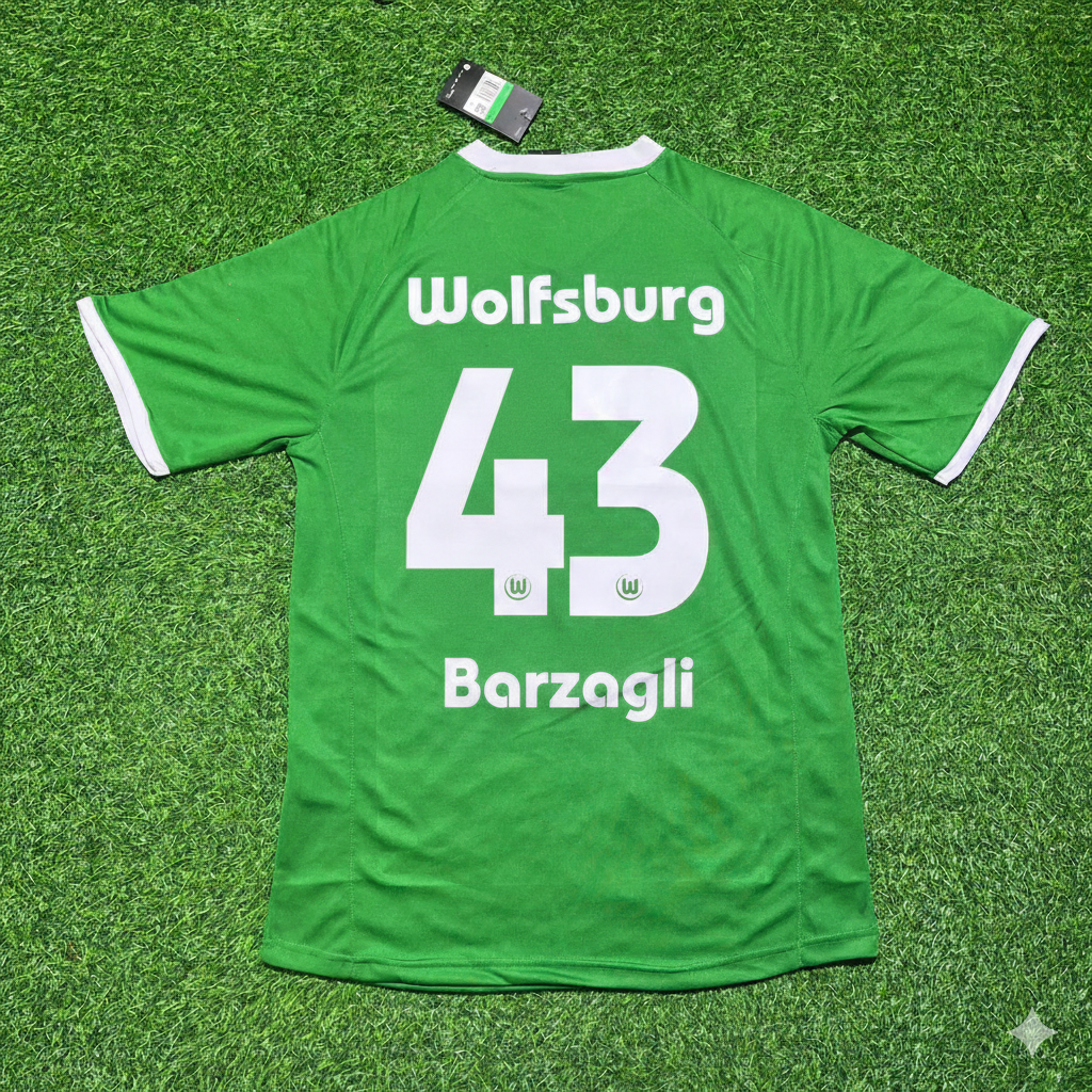 Andrea Barzagli VfL Wolfsburg 2008/2009 Meisterjahr Fußballtrikot