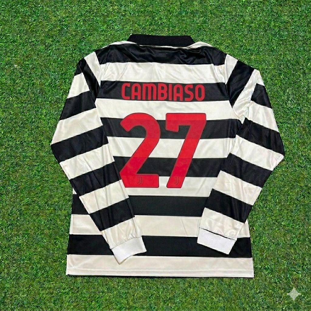 Andrea Cambiaso #27 Juventus New Season Fourth Long Sleeve Trikot Jersey
