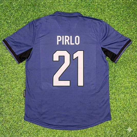 Andrea Pirlo #21 Inter Milan 1998-1999 Home Retro Football Jersey