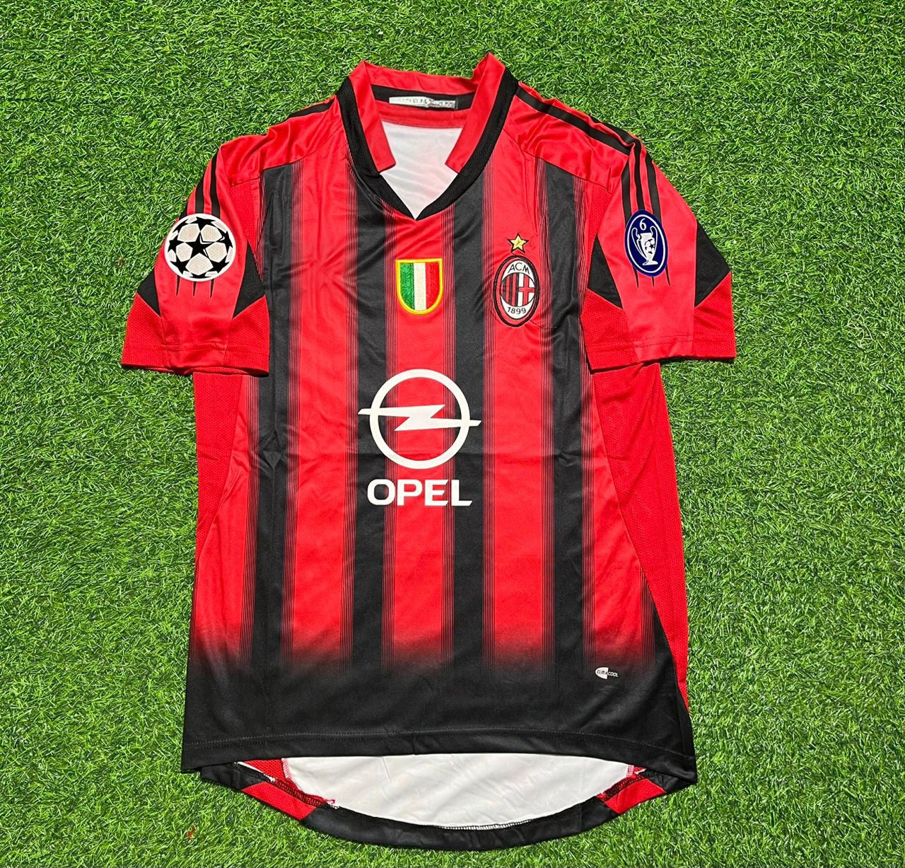AC Milan 2004 2005 Home Retro Football Jersey