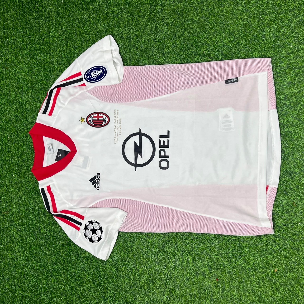 Andrea Pirlo AC Milan 2003 Champions League Final White Retro Football Jersey
