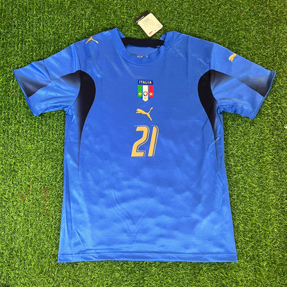 Maillot rétro Andrea Pirlo 21 – Italie 2006 – Finale de la Coupe du monde | Maillot de football