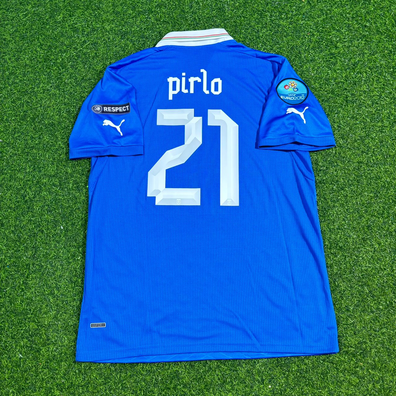 Andrea Pirlo 21- Italy Euro 2012 Retro Home Jersey