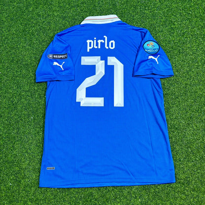 Andrea Pirlo 21- Italy Euro 2012 Retro Home Jersey