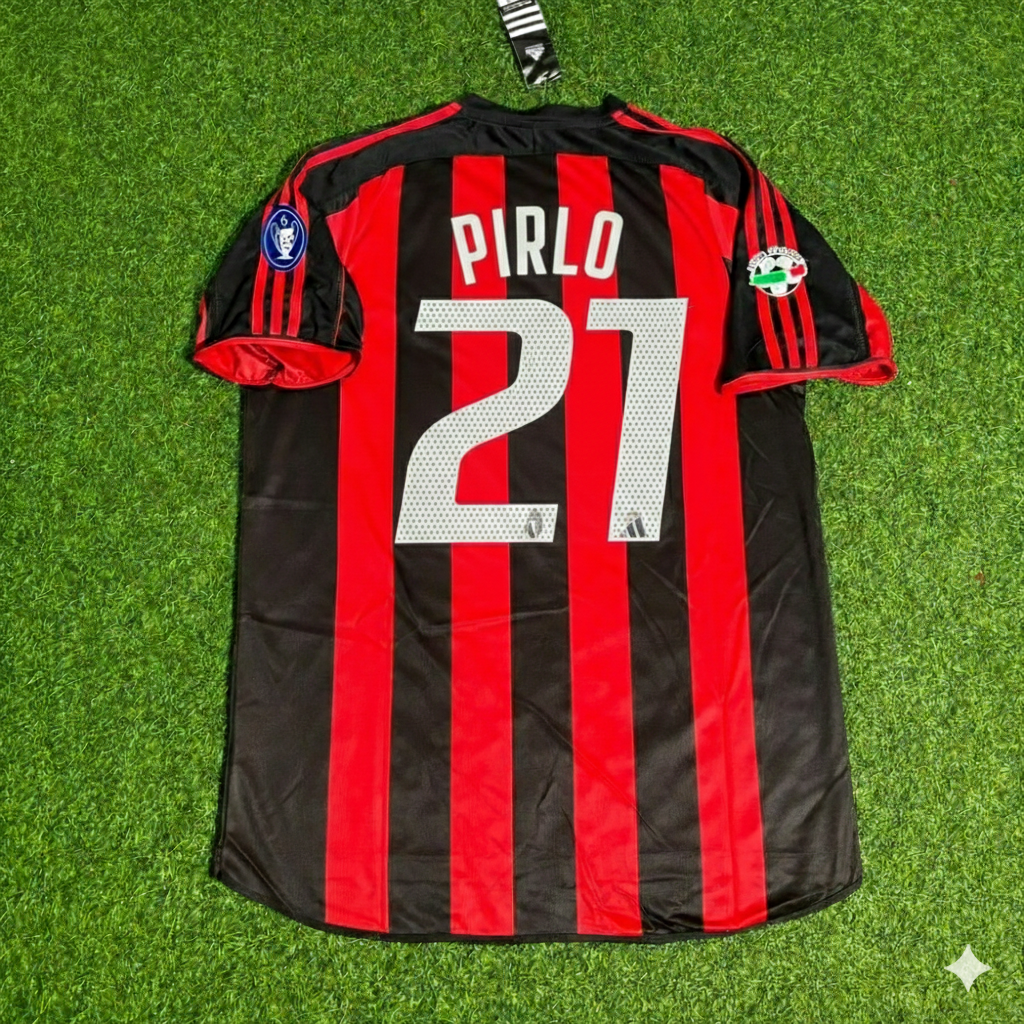 Andrea Pirlo Milan 2003/2004 Home Retro Football Jersey