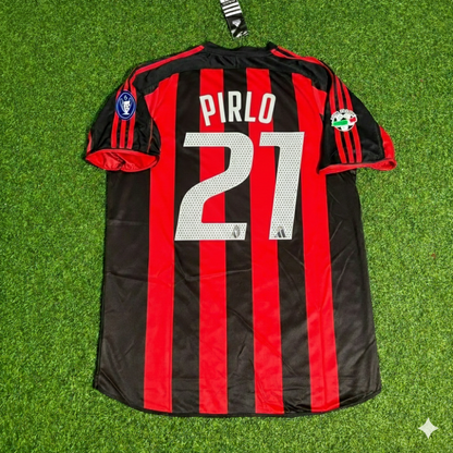 Andrea Pirlo Milan 2003/2004 Home Retro Football Jersey
