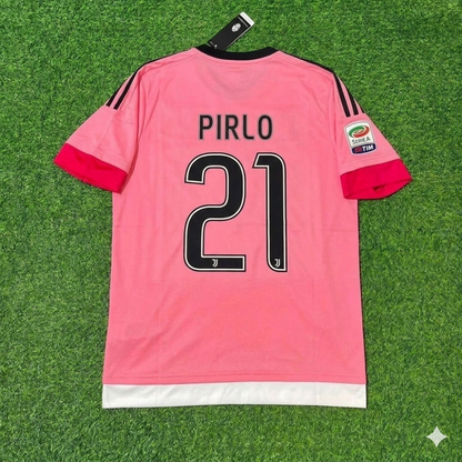 Andrea Pirlo Juventus Retro Pink Jersey Trikot