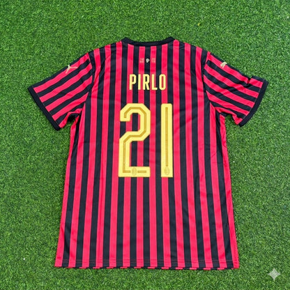 Andrea Pirlo AC Milan 120th Anniversary Special Golden Retro Football Jersey