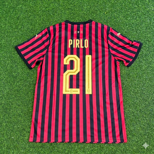 Andrea Pirlo AC Milan 120th Anniversary Special Golden Retro Football Jersey