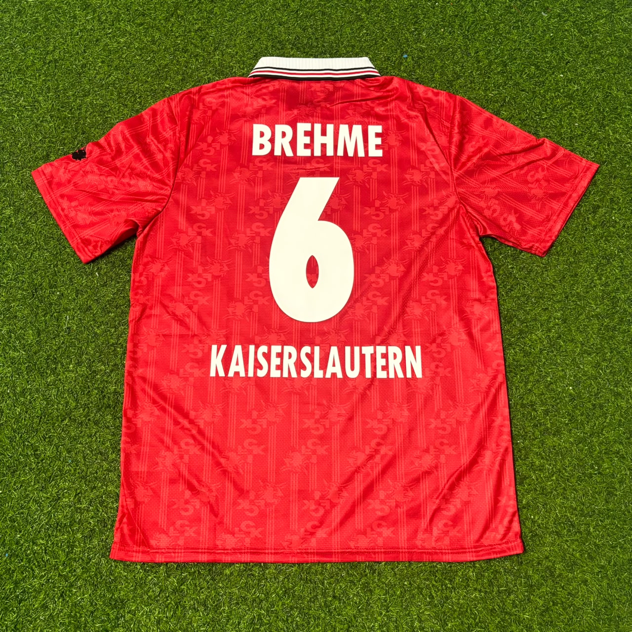 Andreas Brehme 1. FC Kaiserslautern 1996-1998 Heim Retro Fussballtrikot