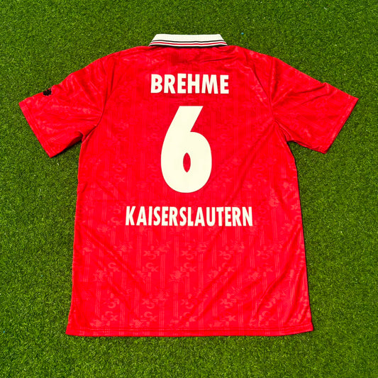 Andreas Brehme 1. FC Kaiserslautern 1996-1998 Heim Retro Fussballtrikot