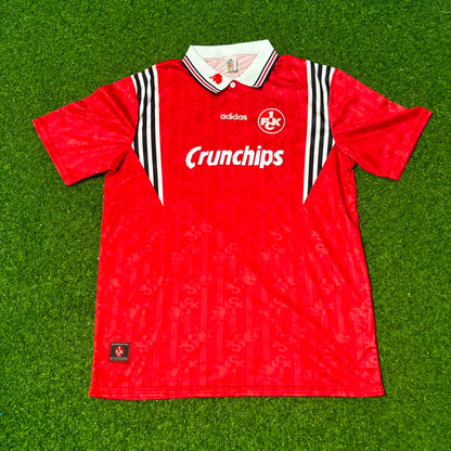 Andreas Brehme 1. FC Kaiserslautern 1996-1998 Heim Retro Fussballtrikot