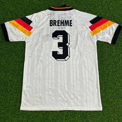 Andreas Brehme Deutschland 1992 Retro Fussballtrikot