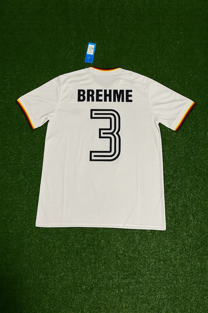 Andreas Brehme Germany 1986 World Cup Retro Football Jersey Kit