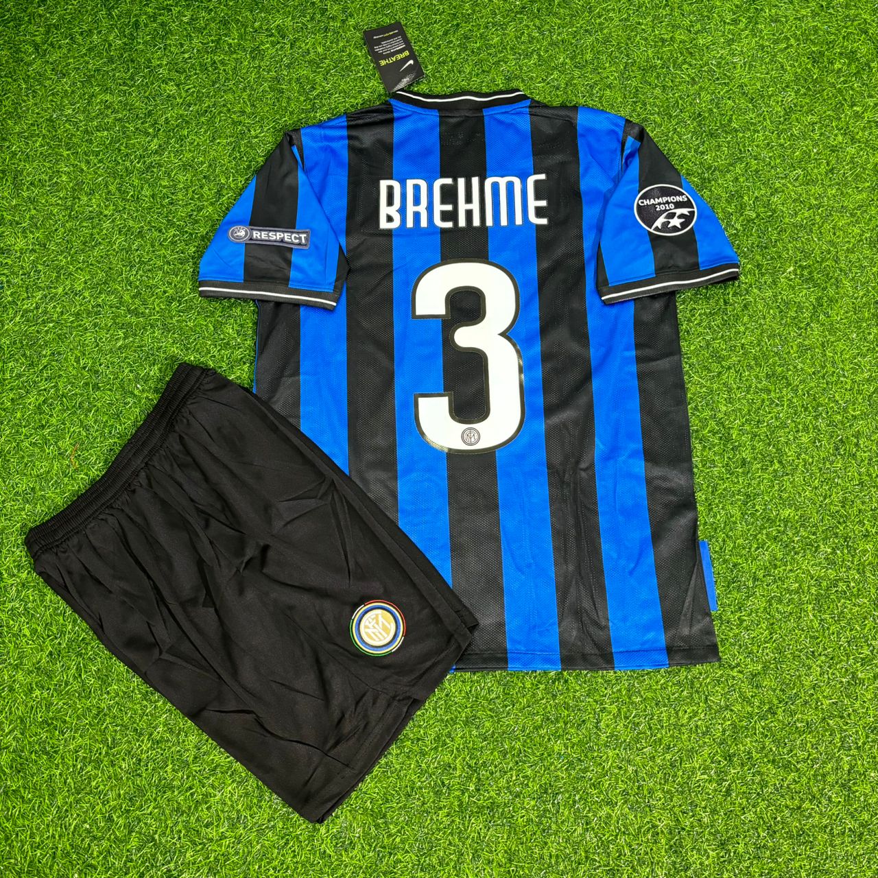 Andreas Brehme Inter Retro Kids Football Jersey