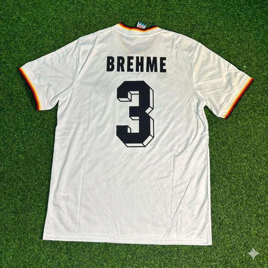 Andreas Brehme #3 Deutschland 1986 Weltmeisterschaft Retro Trikot Wein