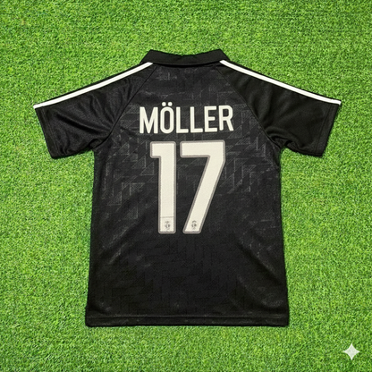 Andreas Möller Deutschland 1990 WM Schwarzes Retro Fußballtrikot