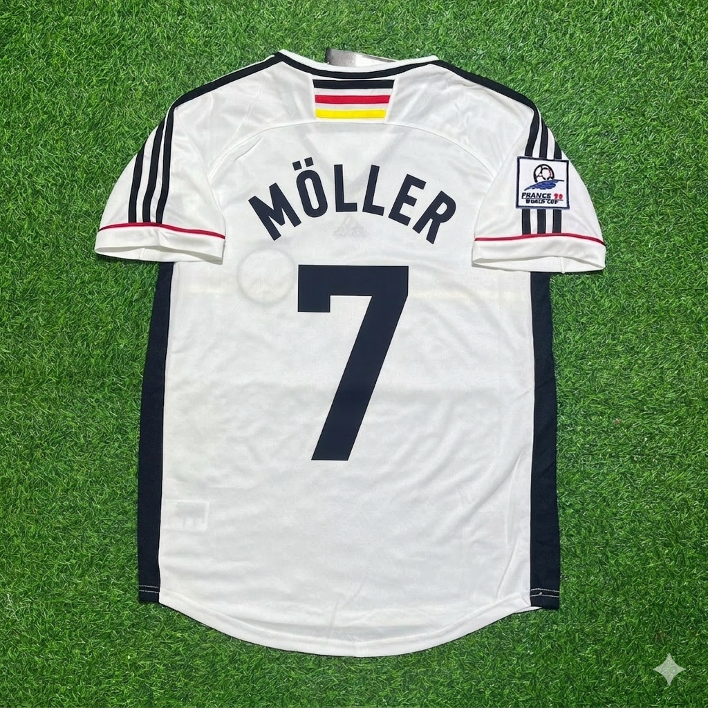 Andreas Möller Deutschland 1998 Weltmeisterschaft Retro Fußballtrikot